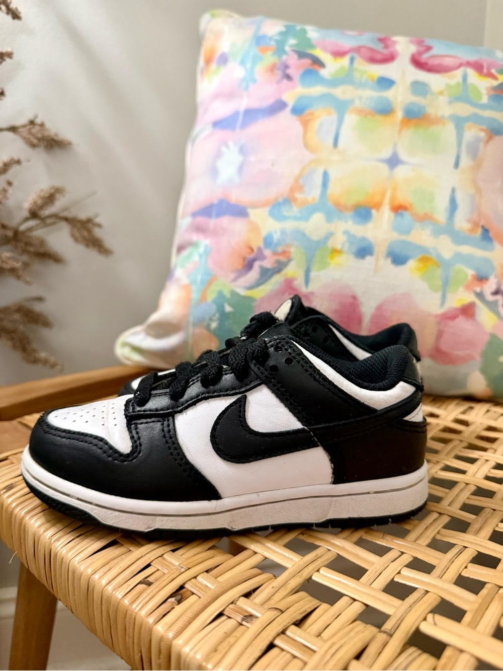Nike Kids Black and White Low-Top Sneaker